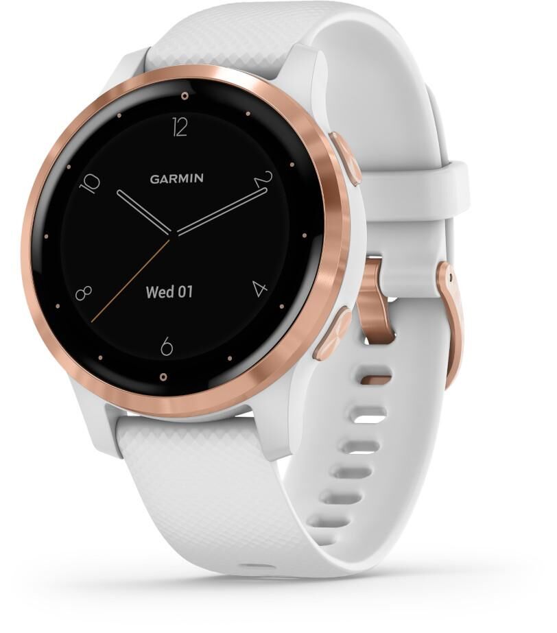 Garmin Vivoactive 4S White and Rose Gold GPS-älykello 010-02172-22  - unisex