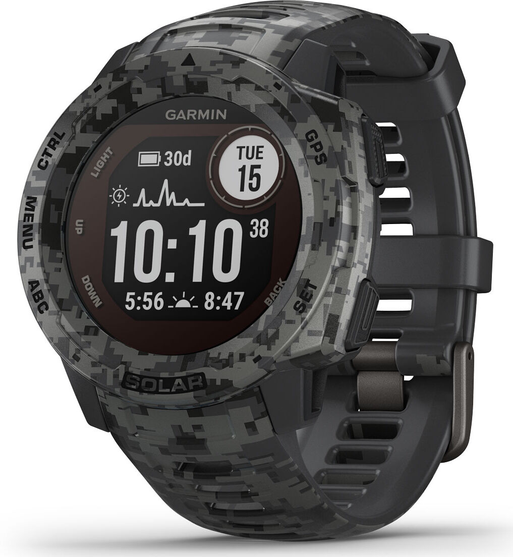 Garmin Instinct Solar Graphite Camo älykello 010-02293-05  - unisex Garmin Instinct Solar Graphite Camo älykello 010-02293-05  - unisex