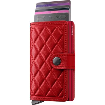 Secrid Premium Miniwallet Emboss Diamond Red+ Emboss Diamond Red Secrid Premium Miniwallet Emboss Diamond Red+ Emboss Diamond Red