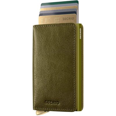 Secrid Premium Slimwallet Basco Olive+ Basco Olive Secrid Premium Slimwallet Basco Olive+ Basco Olive