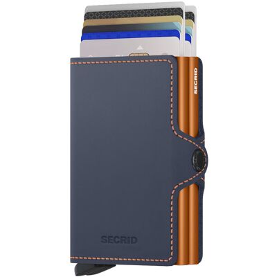 Secrid Twinwallet Matte Night Blue & Orange Matte Night Blue & Orange Secrid Twinwallet Matte Night Blue & Orange Matte Night Blue & Orange