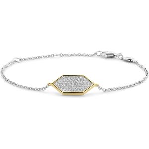 TI SENTO Star light pave kulta-hopea rannekoru 23028ZY TI SENTO Star light pave kulta-hopea rannekoru 23028ZY