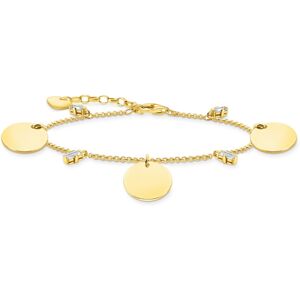 Thomas Sabo wih three discs and white stones kullanvärinen rannekoru A1962-414-39-L19V Thomas Sabo wih three discs and white stones kullanvärinen rannekoru A1962-414-39-L19V