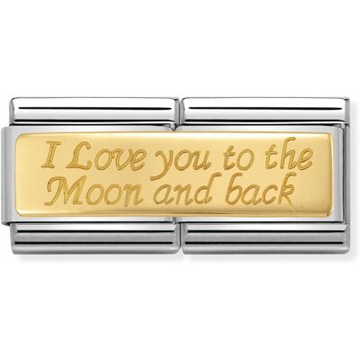 Nomination Gold Double I Love You To the Moon and Back 030710-10 1x Kirk, 1x Pink, 1xSin Nomination Gold Double I Love You To the Moon and Back 030710-10 1x Kirk, 1x Pink, 1xSin