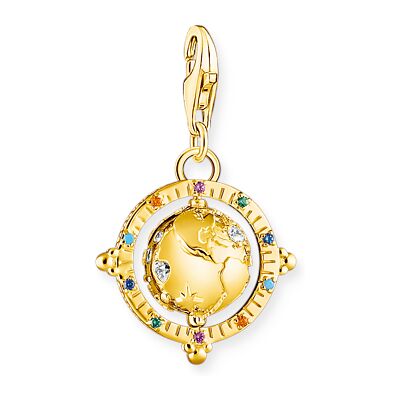 Thomas Sabo Charm Club Pendant Globe gold hela 1923-488-7 1x Kirk, 1x Pink, 1xSin Thomas Sabo Charm Club Pendant Globe gold hela 1923-488-7 1x Kirk, 1x Pink, 1xSin