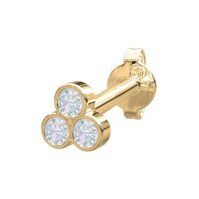 Nordahl Jewellery PIERCE52 timanttikorvakoru 3mm 314 207BR5 1x Kirk, 1x Pink, 1xSin Nordahl Jewellery PIERCE52 timanttikorvakoru 3mm 314 207BR5 1x Kirk, 1x Pink, 1xSin