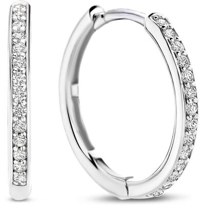 TI SENTO hopeakorvarenkaat zirkonioilla 18 mm 7959ZI TI SENTO hopeakorvarenkaat zirkonioilla 18 mm 7959ZI