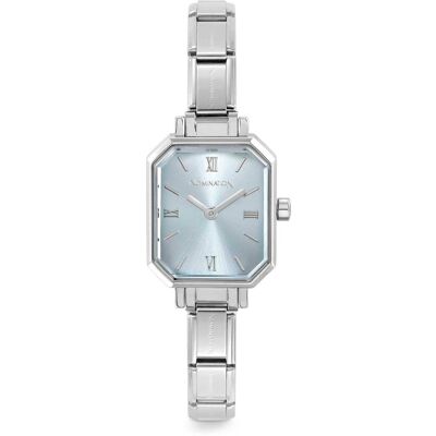 Nomination Paris kello with new rectangular steel strap Light blue 076037/015 Nomination Paris kello with new rectangular steel strap Light blue 076037/015