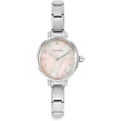 Nomination Paris kello with steel strap oval with cz Pink mother-of-pearl 076038/009 Nomination Paris kello with steel strap oval with cz Pink mother-of-pearl 076038/009