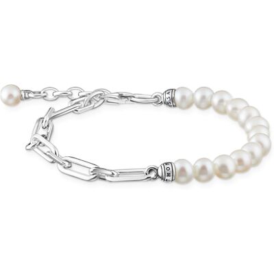 Thomas Sabo rannekoru links and pearls silver A2031-167-14-L19V 1x Kirk, 1x Pink, 1xSin Thomas Sabo rannekoru links and pearls silver A2031-167-14-L19V 1x Kirk, 1x Pink, 1xSin