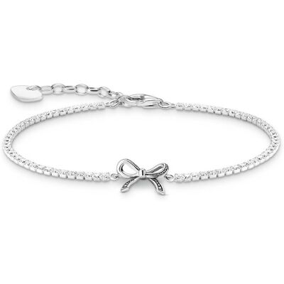 Thomas Sabo True Romance Silver Bow with white zirconia tennisrannekoru A2172-643-14-L19V Thomas Sabo True Romance Silver Bow with white zirconia tennisrannekoru A2172-643-14-L19V