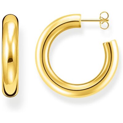 Thomas Sabo Chunky medium hoops 18-karaatin kullatut kreolikorvarenkaat CR636-413-39 Thomas Sabo Chunky medium hoops 18-karaatin kullatut kreolikorvarenkaat CR636-413-39