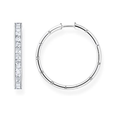 Thomas Sabo korvarenkaat white stones pavé silver CR671-051-14 Thomas Sabo korvarenkaat white stones pavé silver CR671-051-14