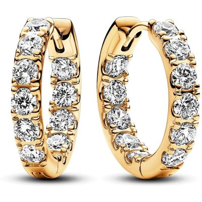 Pandora Timeless kullatut korvarenkaat zirkonia 263002C01 Pandora Timeless kullatut korvarenkaat zirkonia 263002C01