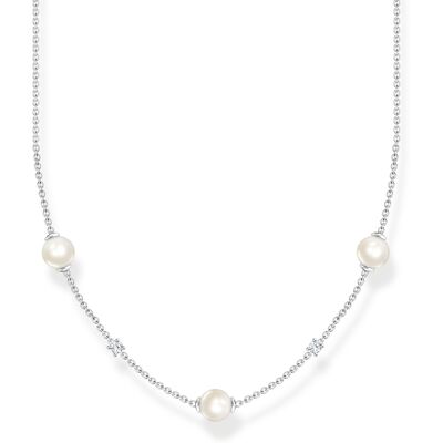Thomas Sabo Charming White and Pearl kaulakoru KE2120-167-14-L45V 1x Kirk, 1x Pink, 1xSin Thomas Sabo Charming White and Pearl kaulakoru KE2120-167-14-L45V 1x Kirk, 1x Pink, 1xSin