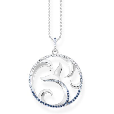 Thomas Sabo tail fin and wave with blue stones kaulakoru KE2145-644-1-L50V Thomas Sabo tail fin and wave with blue stones kaulakoru KE2145-644-1-L50V