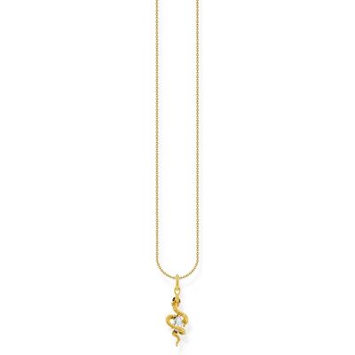 Thomas Sabo True Romance gold-plated with snake pendant Tempting Romance käärmekaulakoru KE2300-565-14-L45V Thomas Sabo True Romance gold-plated with snake pendant Tempting Romance käärmekaulakoru KE2300-565-14-L45V