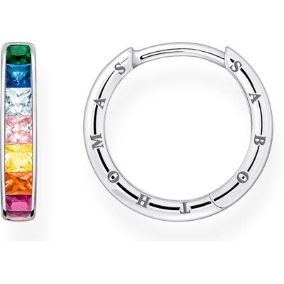 Thomas Sabo Rainbow Heritage colourful stones pave silver korvakorut CR668-477-7 Thomas Sabo Rainbow Heritage colourful stones pave silver korvakorut CR668-477-7