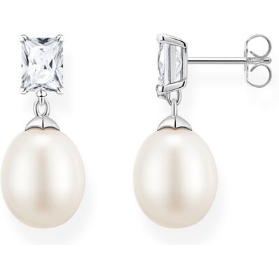 Thomas Sabo Pearls and Chains Pearl with white stones silver helmikorvakorut H2241-167-14 Thomas Sabo Pearls and Chains Pearl with white stones silver helmikorvakorut H2241-167-14