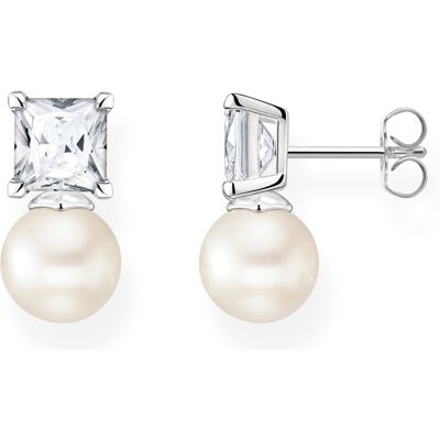 Thomas Sabo Pearls and chains Pearl with white stones silver helmikorvakorut H2248-167-14 Thomas Sabo Pearls and chains Pearl with white stones silver helmikorvakorut H2248-167-14