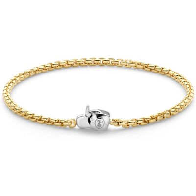 TI SENTO gold-plated silver rannekoru 23023SY/M 1x Kirk, 1x Pink, 1xSin TI SENTO gold-plated silver rannekoru 23023SY/M 1x Kirk, 1x Pink, 1xSin