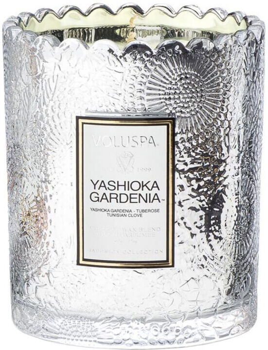 Voluspa Boxed Scalloped Candlepot Yashioka Gardenia Voluspa Boxed Scalloped Candlepot Yashioka Gardenia
