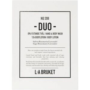 L:A Bruket 208 Duo-kit Flytande Tvål/Bodylotion Salvia/Rosmarin/Lavendel (190ml)