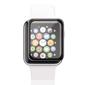 Panzer Apple Watch 4-6 / SE (1-2 Gen) (40mm) Flexible Glass Panssarilasi, Musta