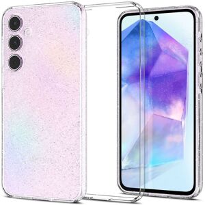 Samsung Galaxy A55 5G Spigen Liquid Crystal Glitter Suojakuori, Kirkas