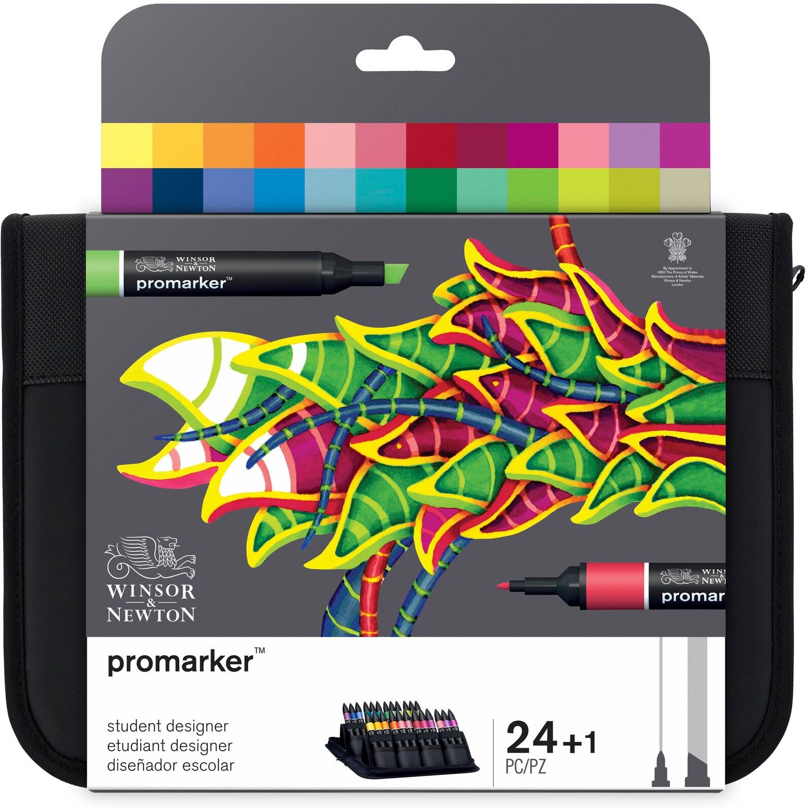 WINSOR&NEWTON Winsor & Newton Promarker Student 24 värikynän setti WINSOR&NEWTON Winsor & Newton Promarker Student 24 värikynän setti