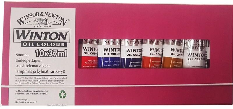 WINSOR&NEWTON Winsor & Newton 10 x 37ml öljyvärialoitussetti