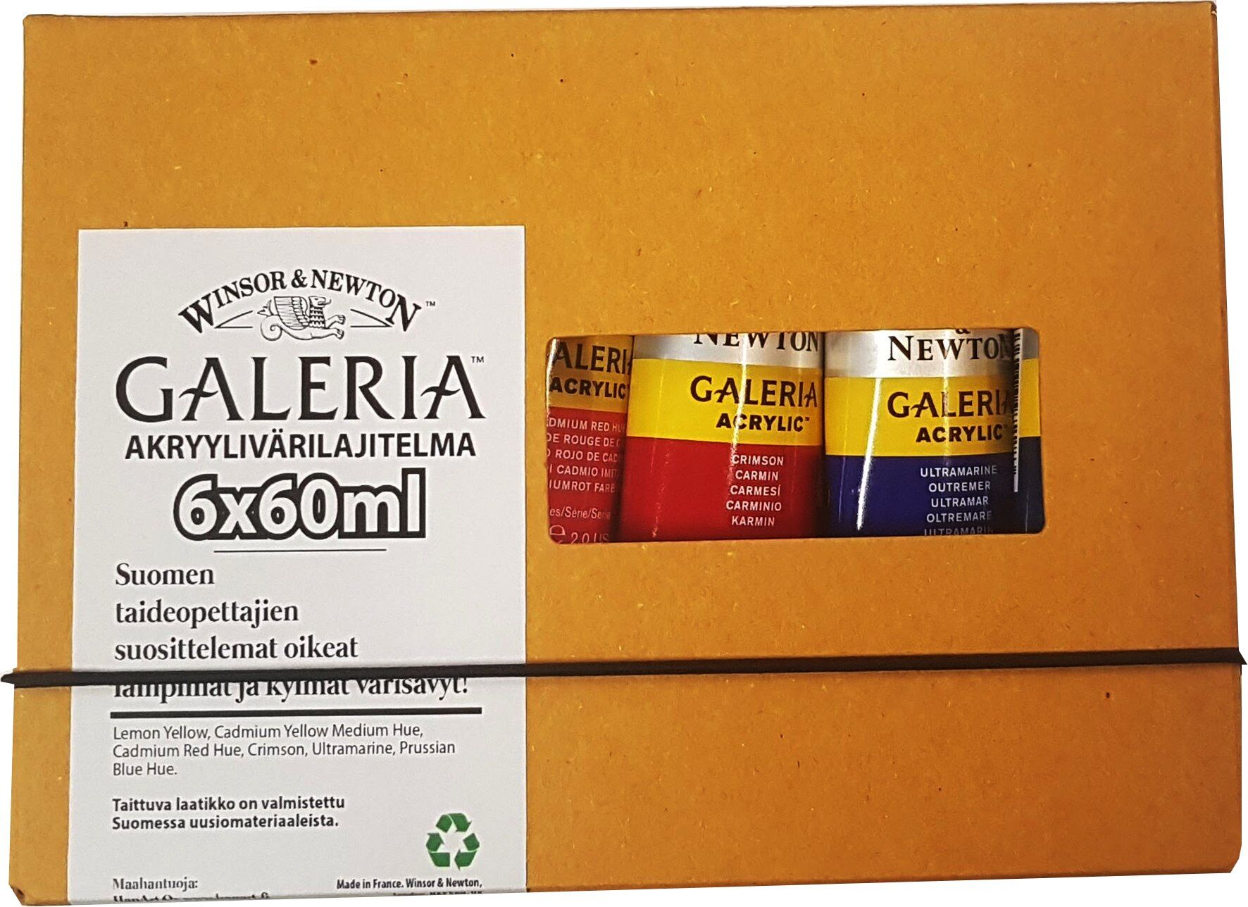 WINSOR&NEWTON Winsor & Newton Galeria 6x60 ml akryyliväri WINSOR&NEWTON Winsor & Newton Galeria 6x60 ml akryyliväri