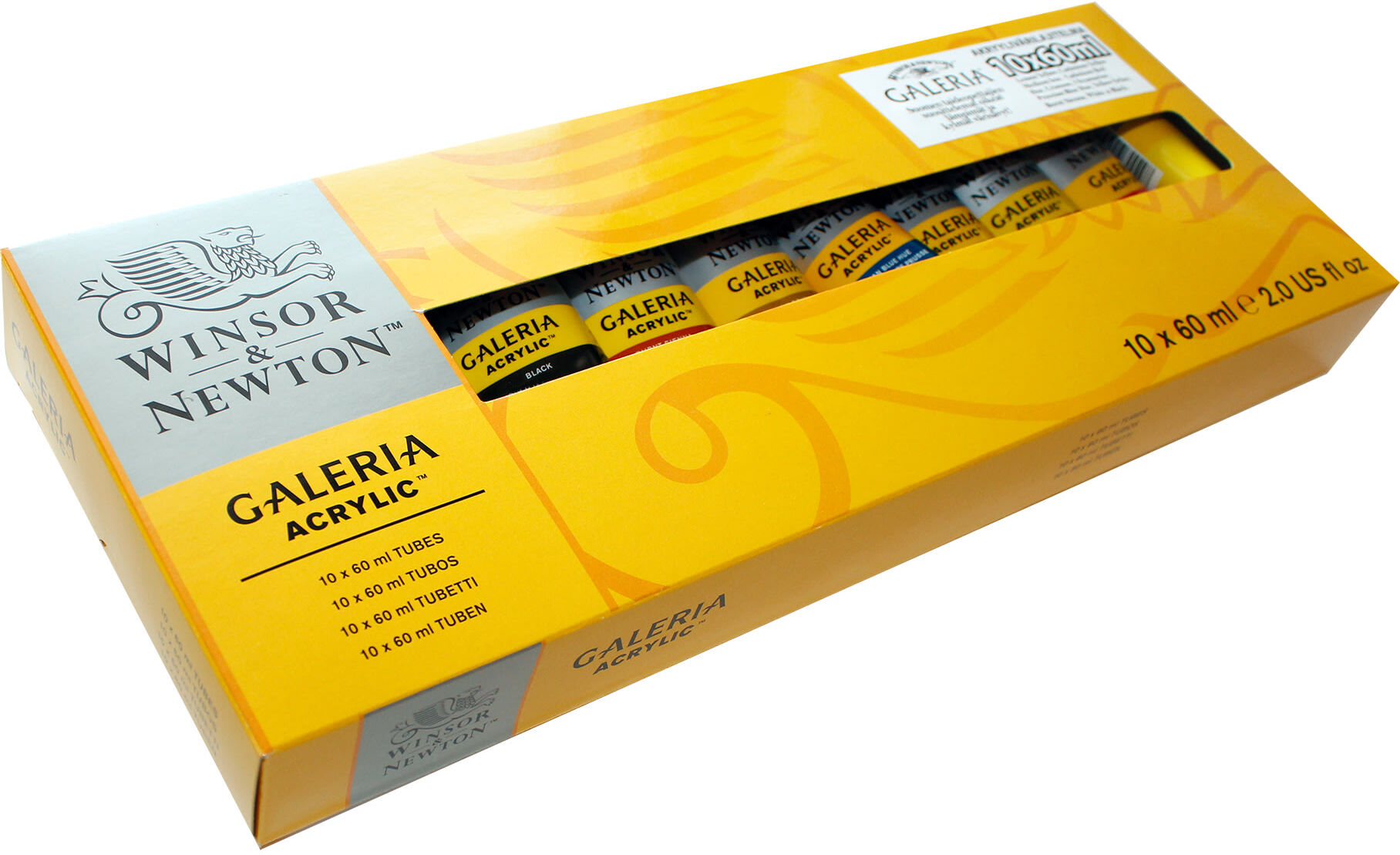 WINSOR&NEWTON Winsor & Newton Galeria 10 x 60 ml akryyliväri WINSOR&NEWTON Winsor & Newton Galeria 10 x 60 ml akryyliväri