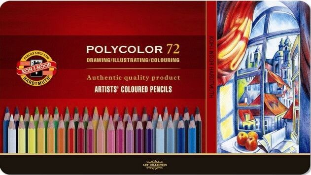 KOHINOOR KOH Polycolor 72 värikynälajitelma KOHINOOR KOH Polycolor 72 värikynälajitelma