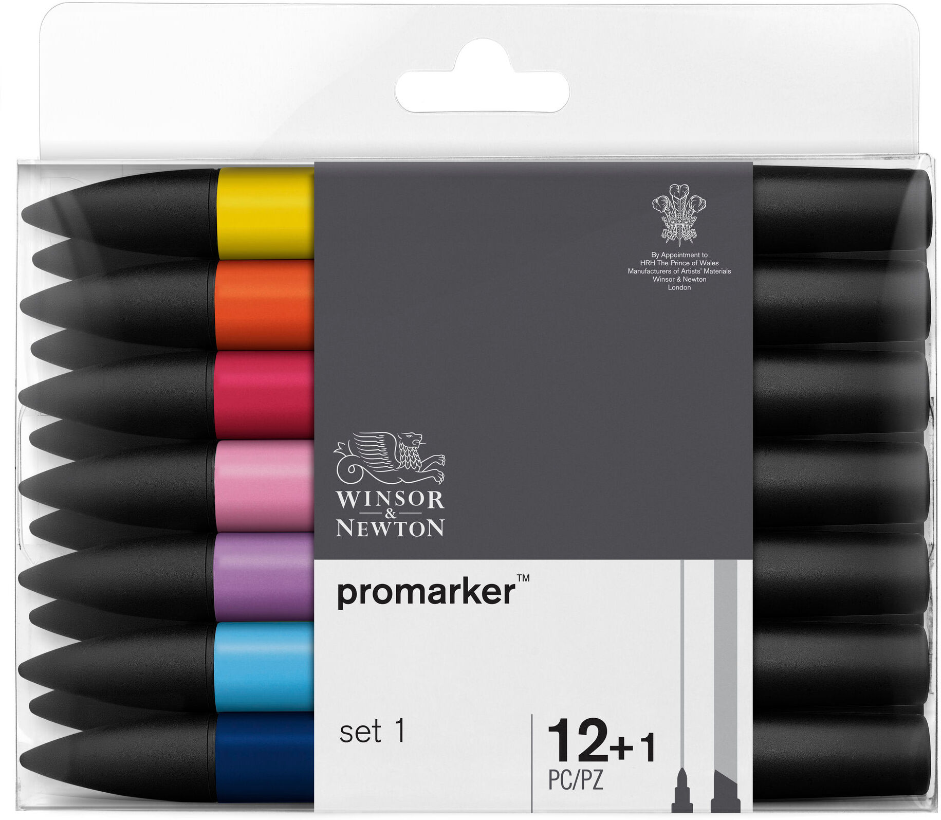 WINSOR&NEWTON Winsor & Newton Promarker Set-1 12 värikynän setti WINSOR&NEWTON Winsor & Newton Promarker Set-1 12 värikynän setti