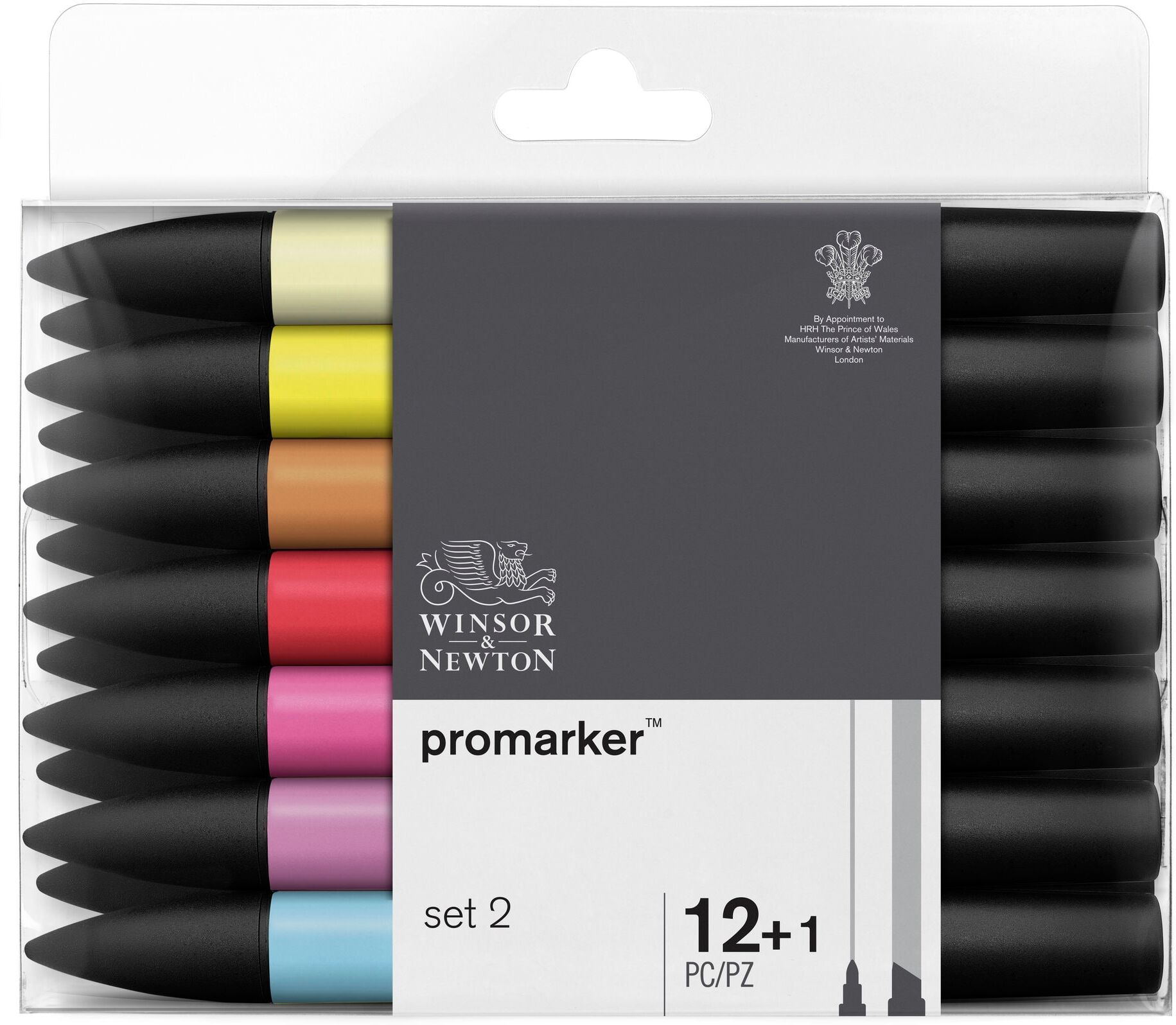 WINSOR&NEWTON Winsor & Newton Promarker Set-2 12 värikynän setti WINSOR&NEWTON Winsor & Newton Promarker Set-2 12 värikynän setti
