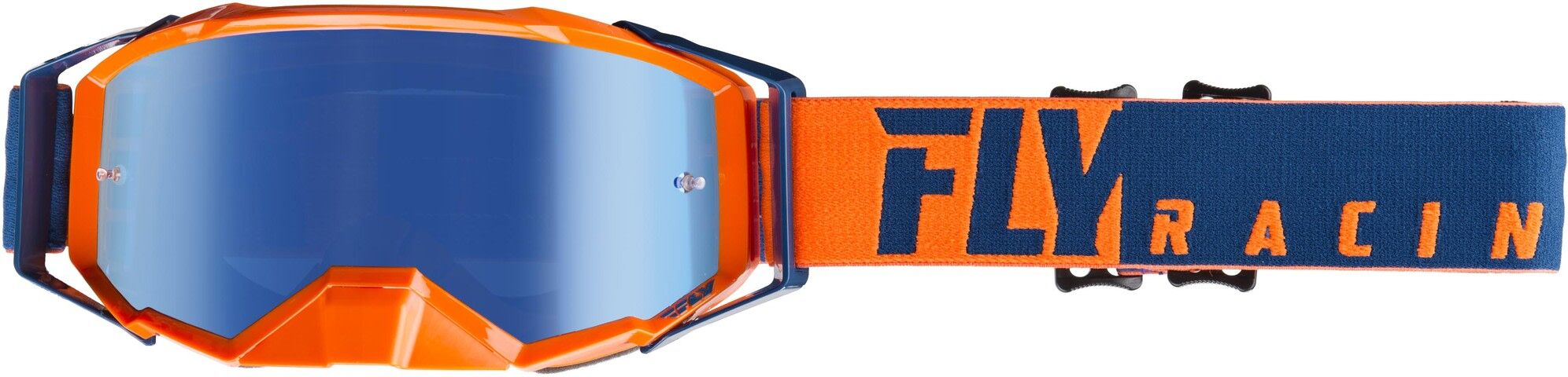 Fly Racing Zone Pro Orange/Blue Blue Mirror/Smoke Lens ajolasit Fly Racing Zone Pro Orange/Blue Blue Mirror/Smoke Lens ajolasit