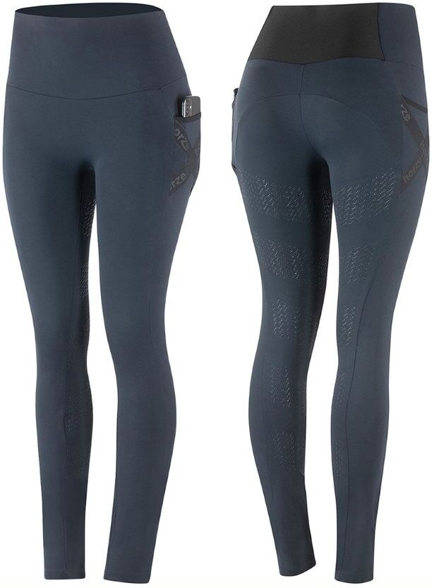 Horze Sandra naisten toiminnalliset ratsastusleggingsit silikonipainatetuilla kokopaikoilla Horze Sandra naisten toiminnalliset ratsastusleggingsit silikonipainatetuilla kokopaikoilla