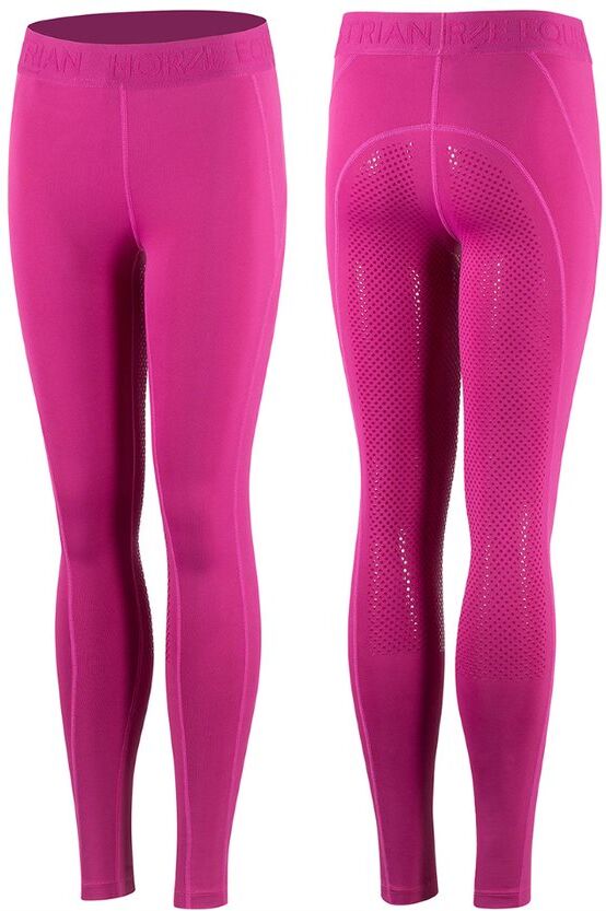 Horze Madison lasten kokopaikkaiset ratsastusleggingsit silikonipainatuksilla Horze Madison lasten kokopaikkaiset ratsastusleggingsit silikonipainatuksilla