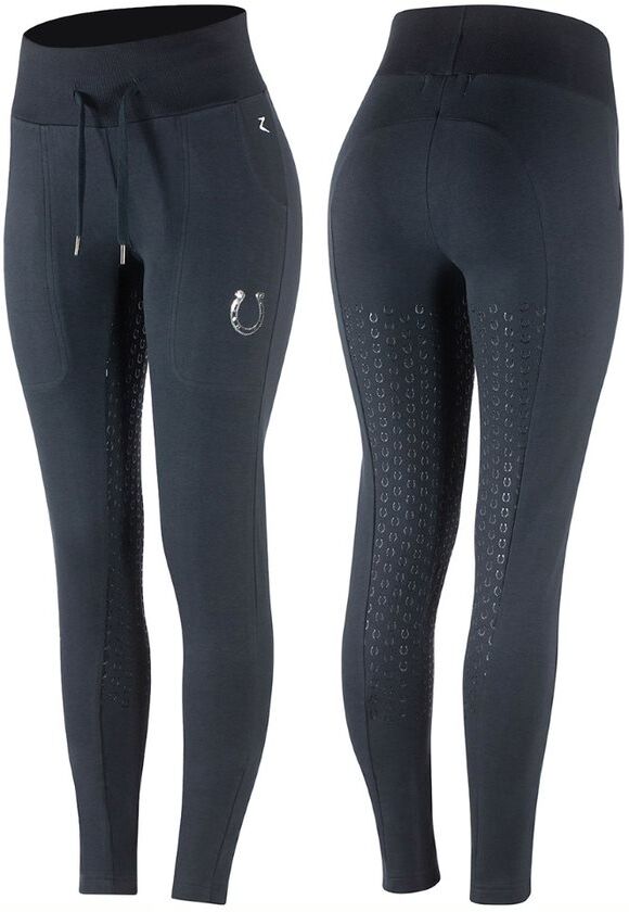 Horze Elaine Jogger naisten ratsastusleggingsit silikonipainatetuilla kokopaikoilla ja korkealla vyötäröllä Horze Elaine Jogger naisten ratsastusleggingsit silikonipainatetuilla kokopaikoilla ja korkealla vyötäröllä