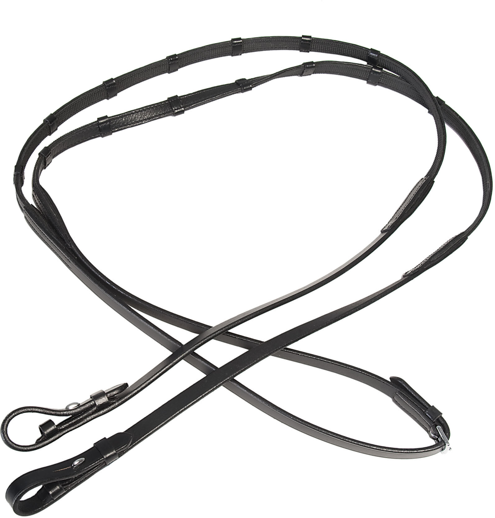 Horse Comfort nahka/kumiohjat tiheillä stoppareilla Horse Comfort nahka/kumiohjat tiheillä stoppareilla