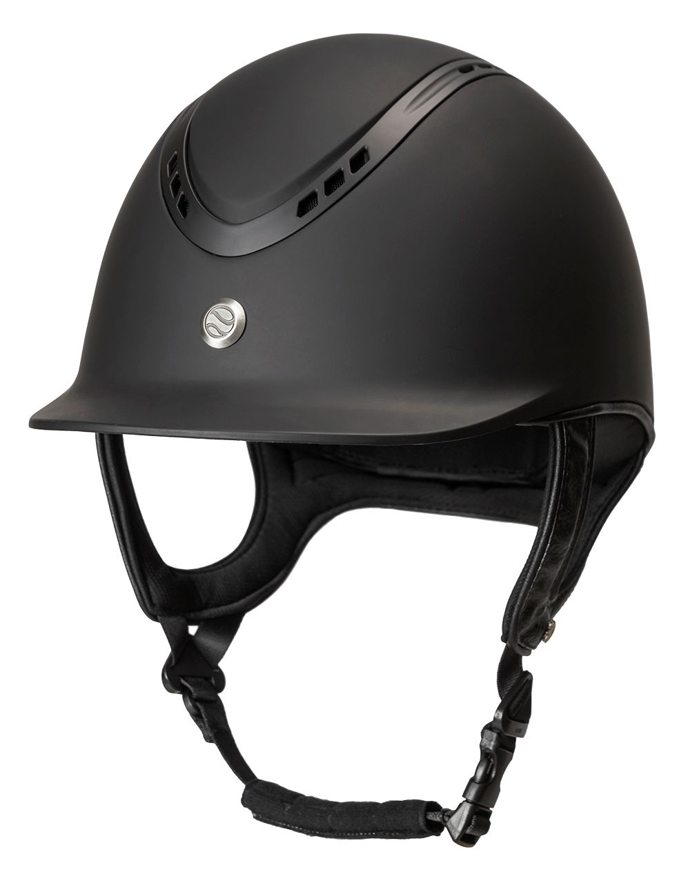 Back on Track EQ3 Pardus sileä musta ratsastuskypärä Back on Track EQ3 Pardus sileä musta ratsastuskypärä