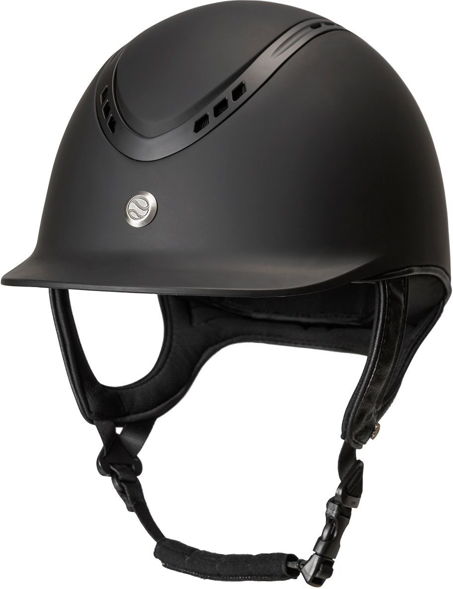 Back on Track EQ3 Pardus sileä musta ratsastuskypärä Back on Track EQ3 Pardus sileä musta ratsastuskypärä