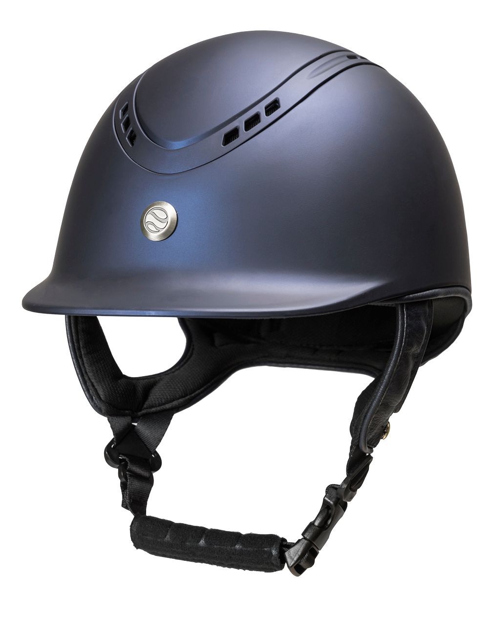 Back on Track EQ3 Pardus sileä sininen ratsastuskypärä Back on Track EQ3 Pardus sileä sininen ratsastuskypärä