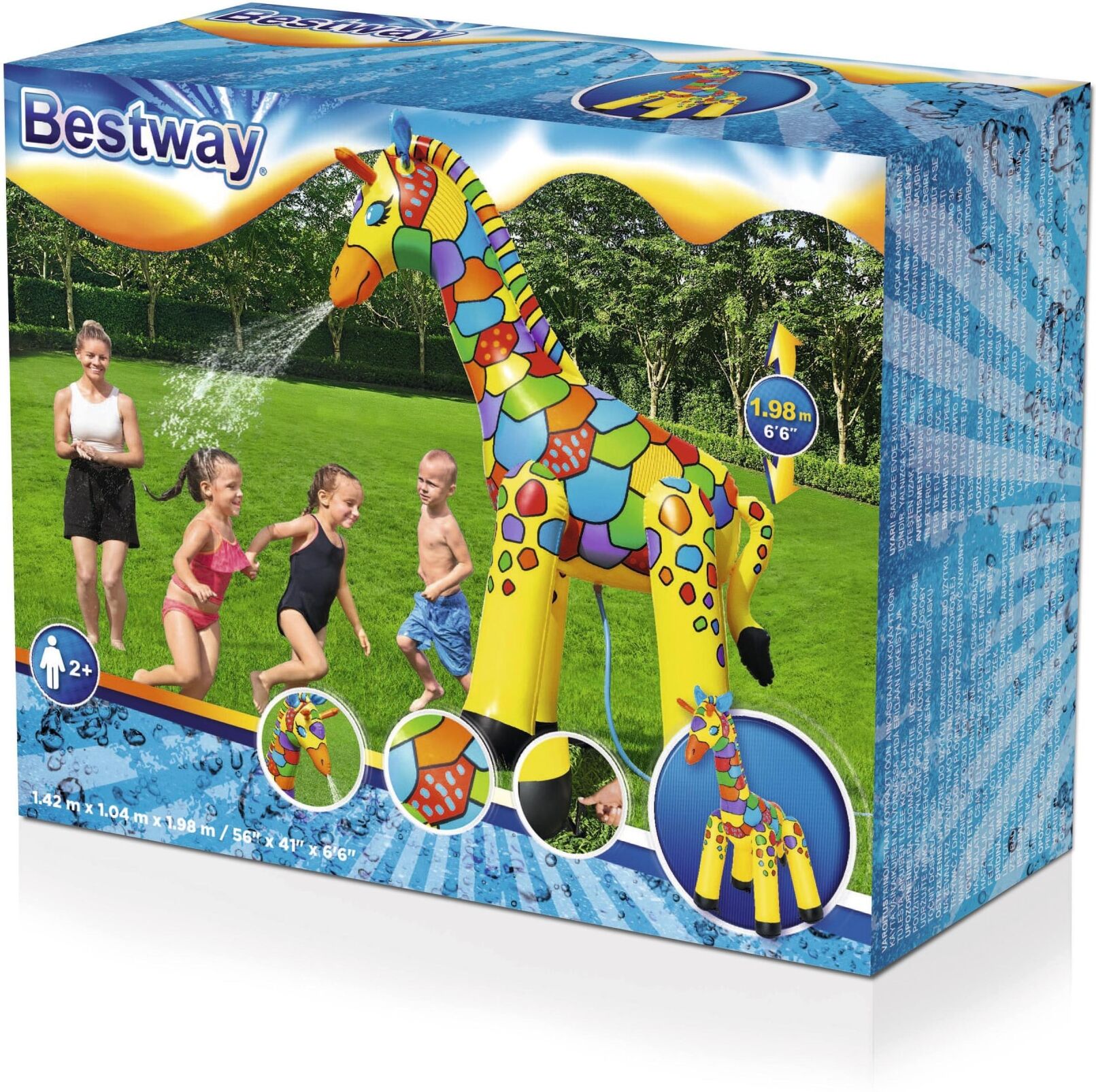 Bestway 198 x 142 x 104 cm jättikirahvi sprinkleri Bestway 198 x 142 x 104 cm jättikirahvi sprinkleri