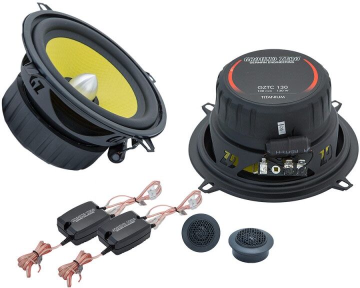 Ground Zero Titanium GZTC130 5.12″ 2-tie erillissarja Ground Zero Titanium GZTC130 5.12″ 2-tie erillissarja