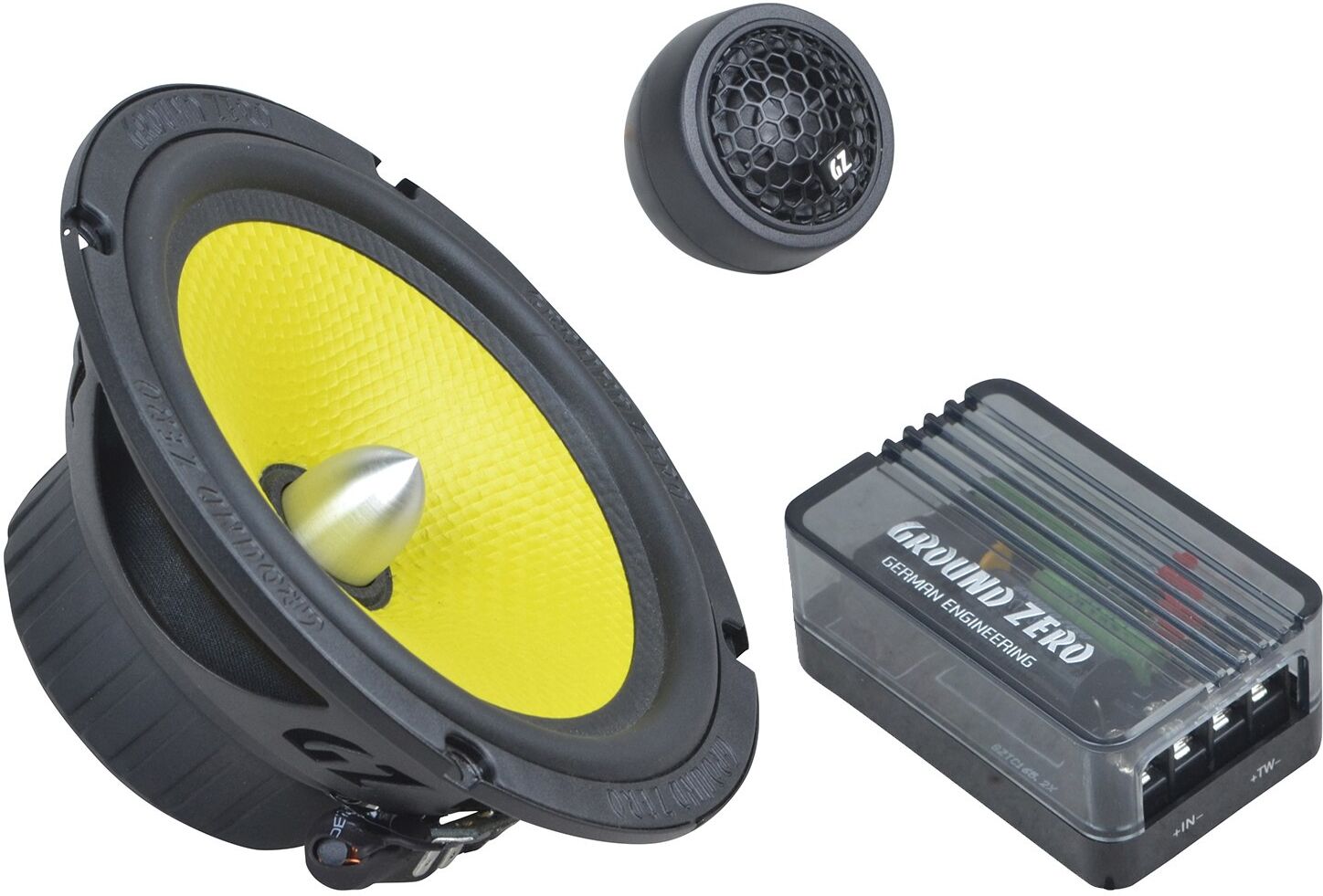 Ground Zero Titanium 6,5″ 2-tie erillissarja Ground Zero Titanium 6,5″ 2-tie erillissarja