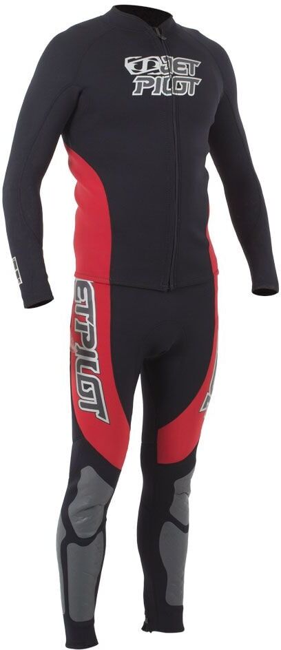 Jetpilot Nomad miesten musta/punainen kaksiosainen märkäpuku Jetpilot Nomad miesten musta/punainen kaksiosainen märkäpuku