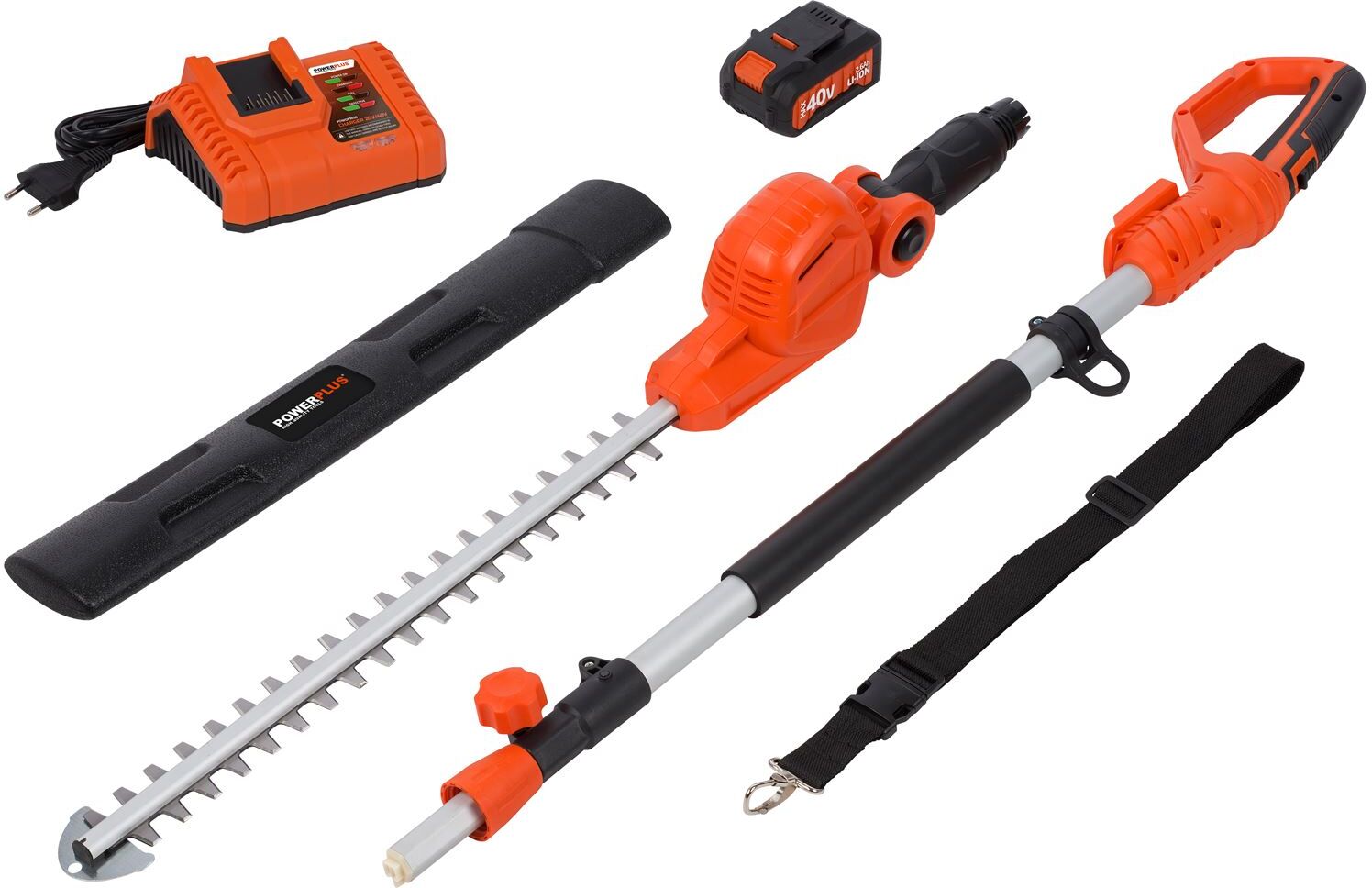 Powerplus Dualpower POWDPG7539 40V 2Ah pensasleikkuri Powerplus Dualpower POWDPG7539 40V 2Ah pensasleikkuri