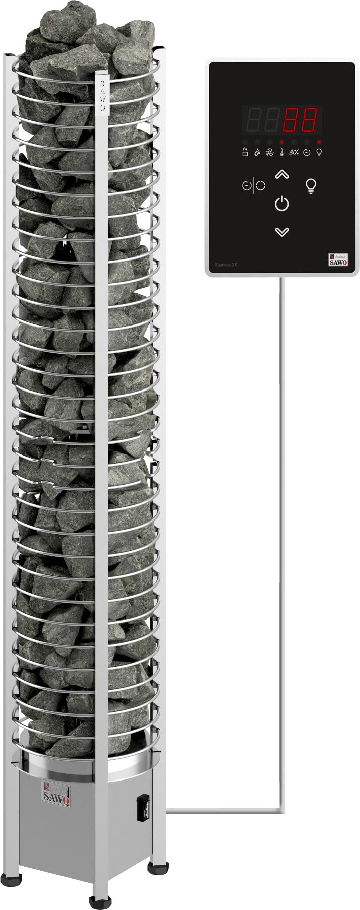 SaWo Tower Round Ni2 3,5 kw sähkökiuas